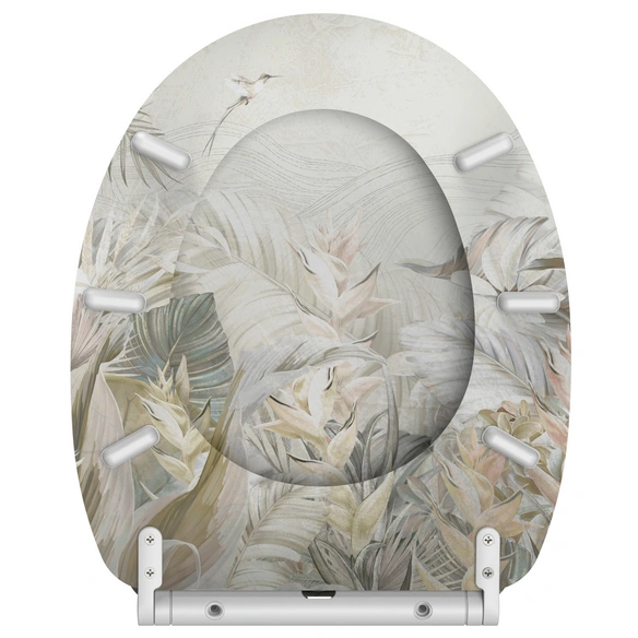 WC-Sitz »Hortus«, WC Sitz mit Absenkautomatik Hortus, Weiss, Oval