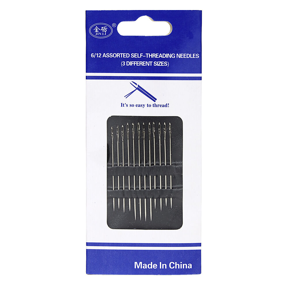 Lot de 12 aiguilles à coudre différentes tailles