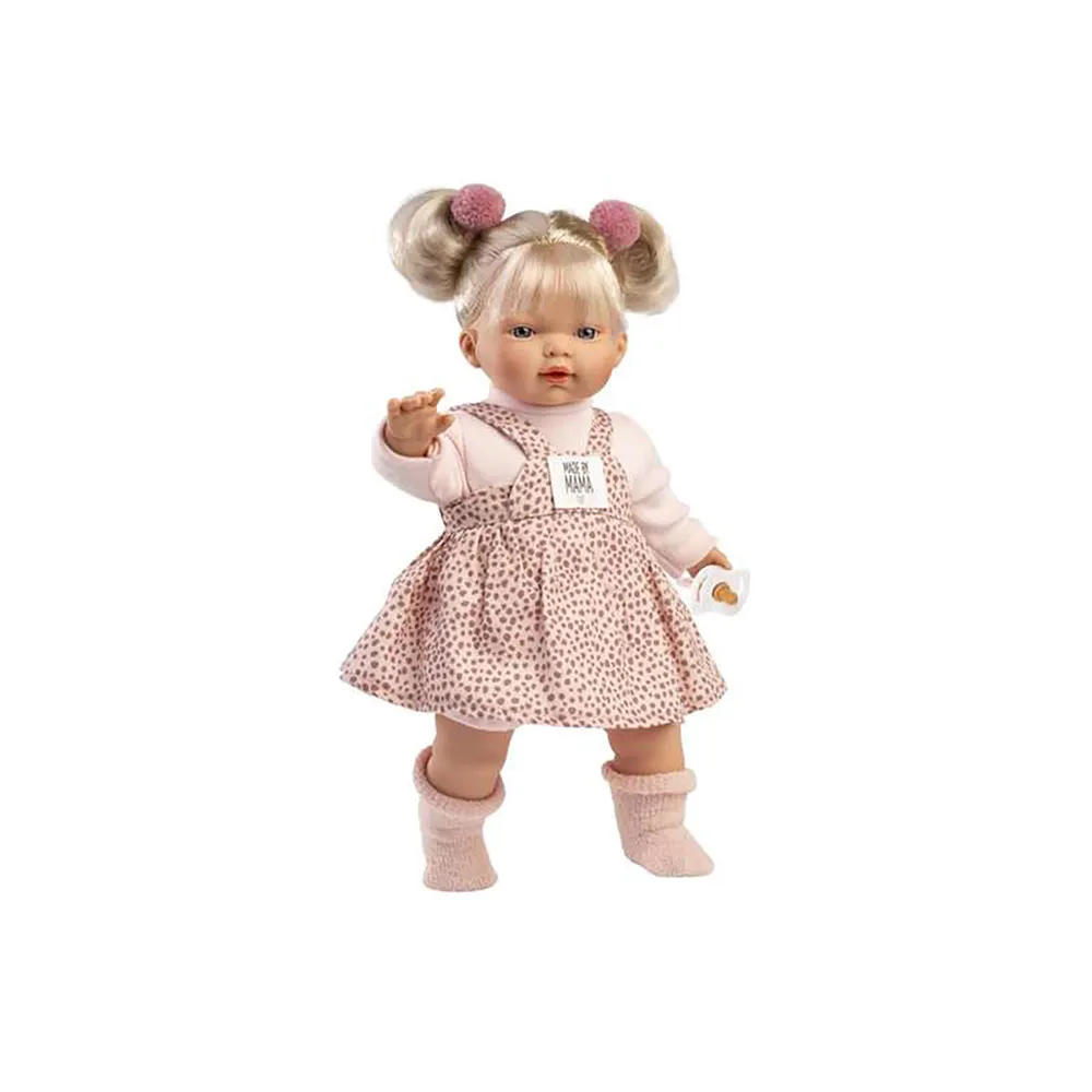 Llorens Roberta Llorona With Cloth Body With Sound Baby Doll 33 cm