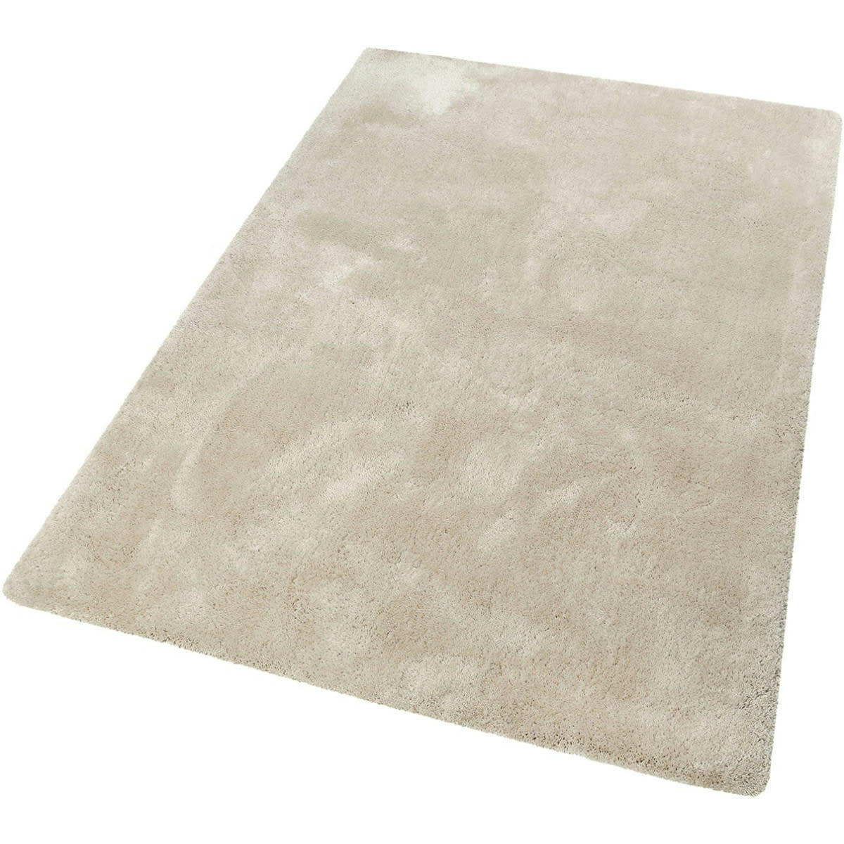 HOME - Tapis uni design en polyester beige mix 120x170