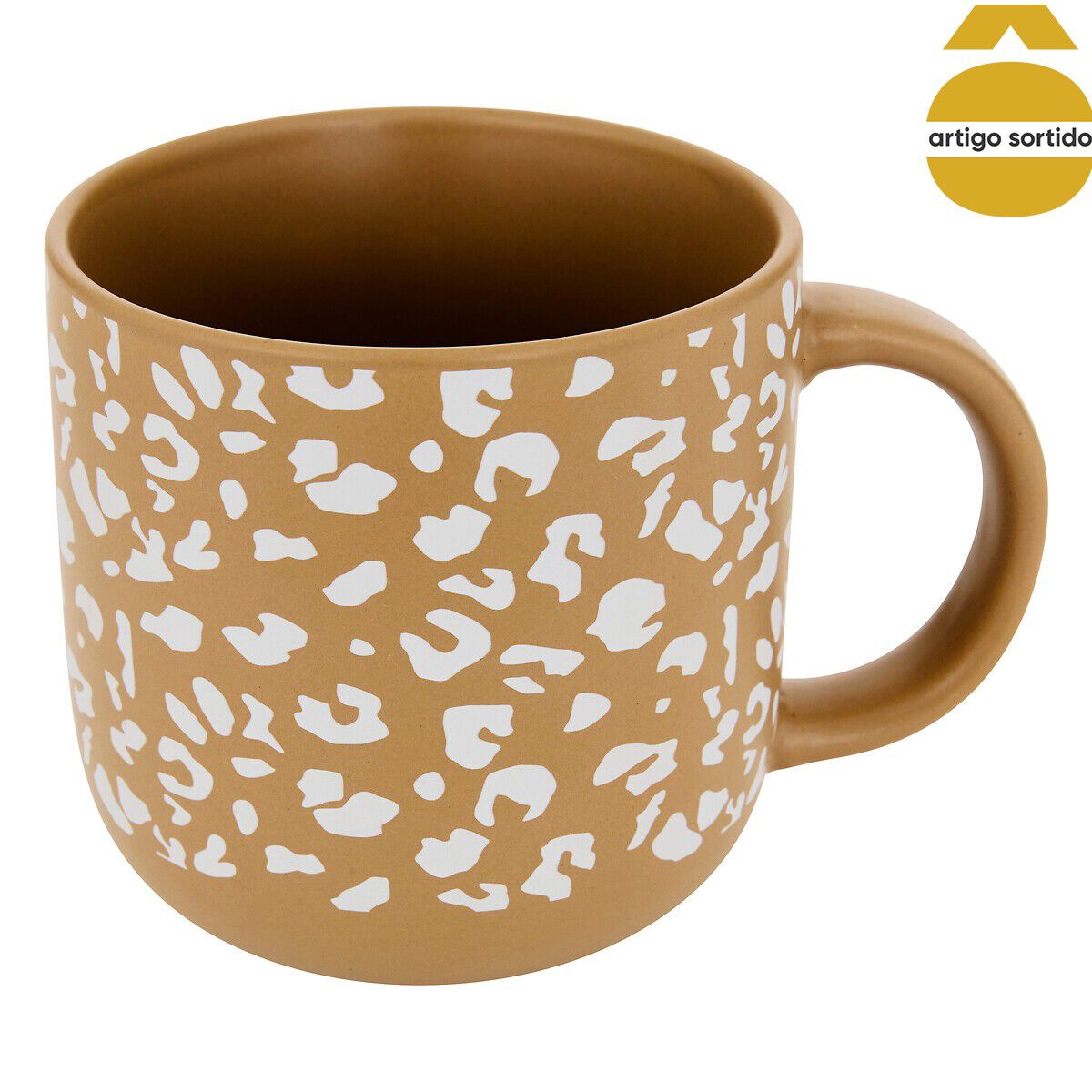 Caneca LEOPARDI multicolor em porcelana 35cl