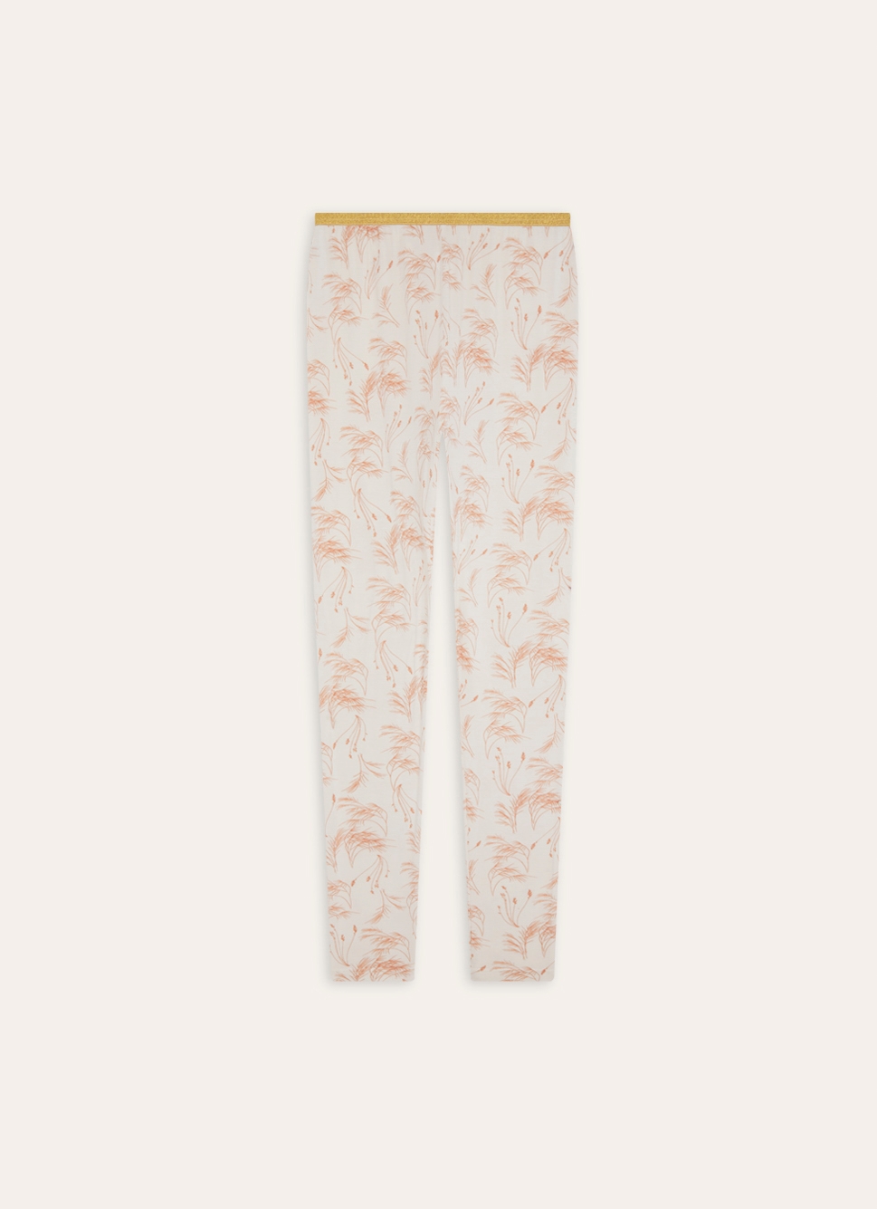 PANTALON IMPRIMÉ VÉGÉTAL ROSE ROSE