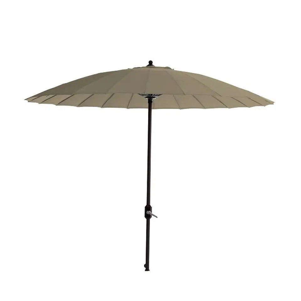 Garden Impressions Manilla parasol &Oslash;250cm - taupe Cosmo voet en hoes