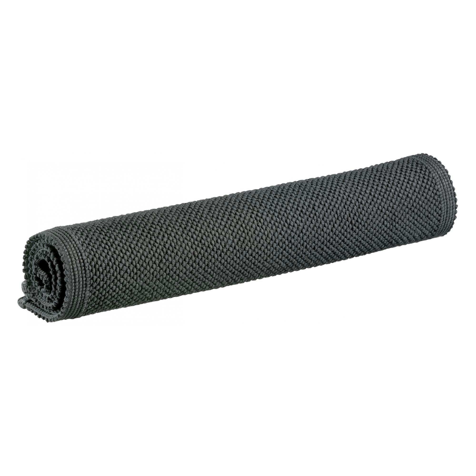ETIA - Tapis de bain uni  en coton carbone 54 x 64