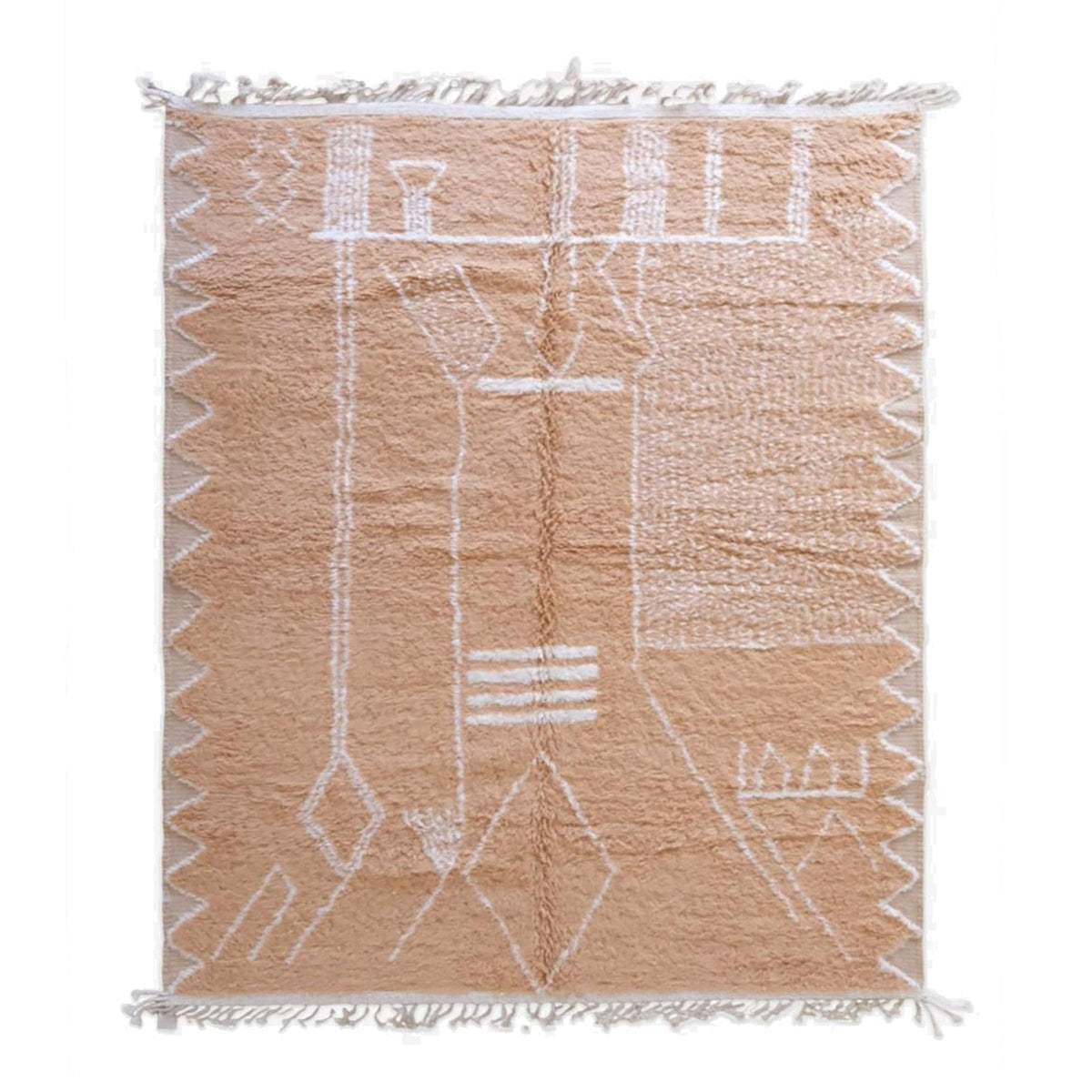 AFK Living vloerkleed Berber - handgemaakt - Wol - 120 cm x 170 cm