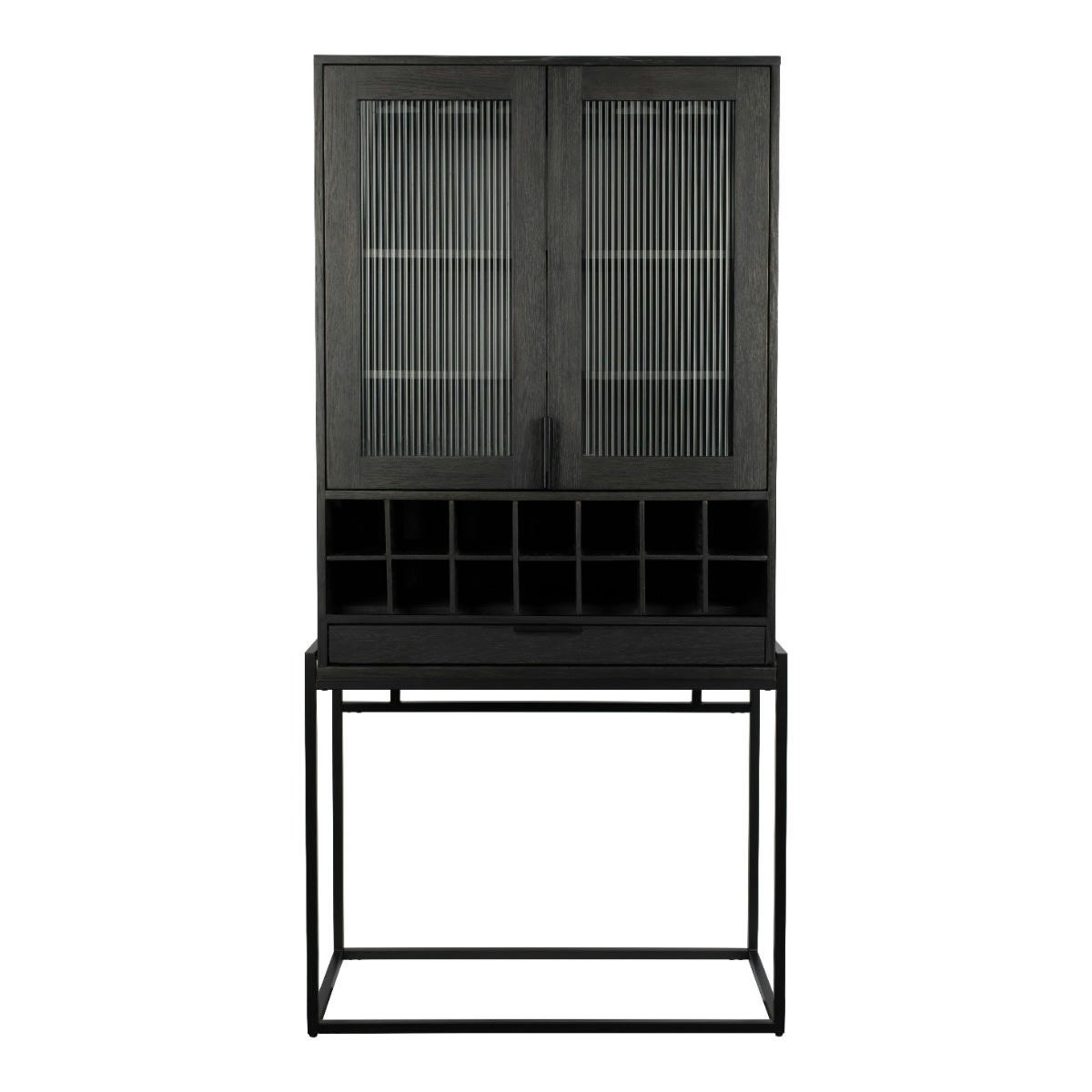 TRAVIS - Cabinet en bois noir