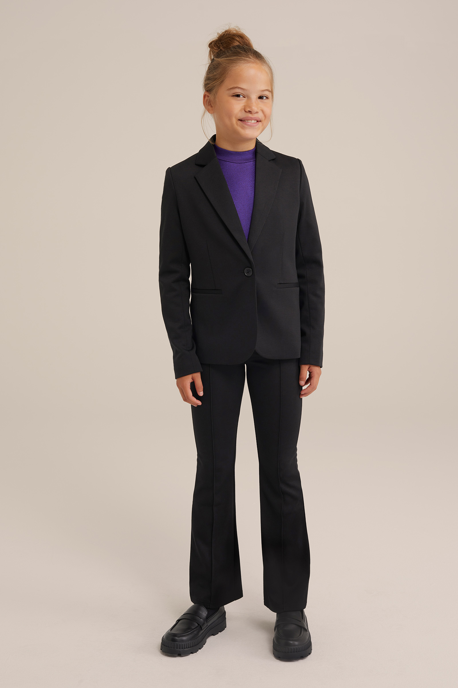 Meisjes regular fit stretch blazer