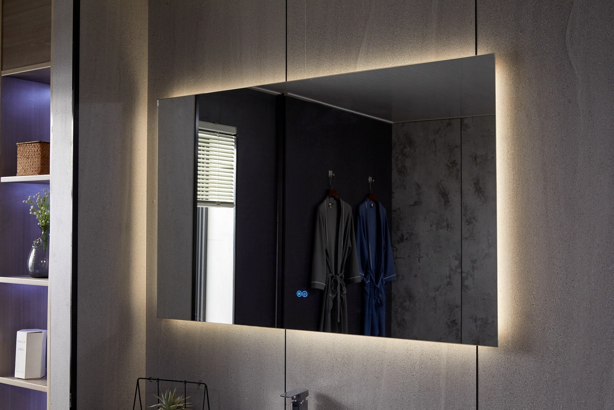Vtw Living - Badkamerspiegel - Spiegel - Anti Condens - 140 cm