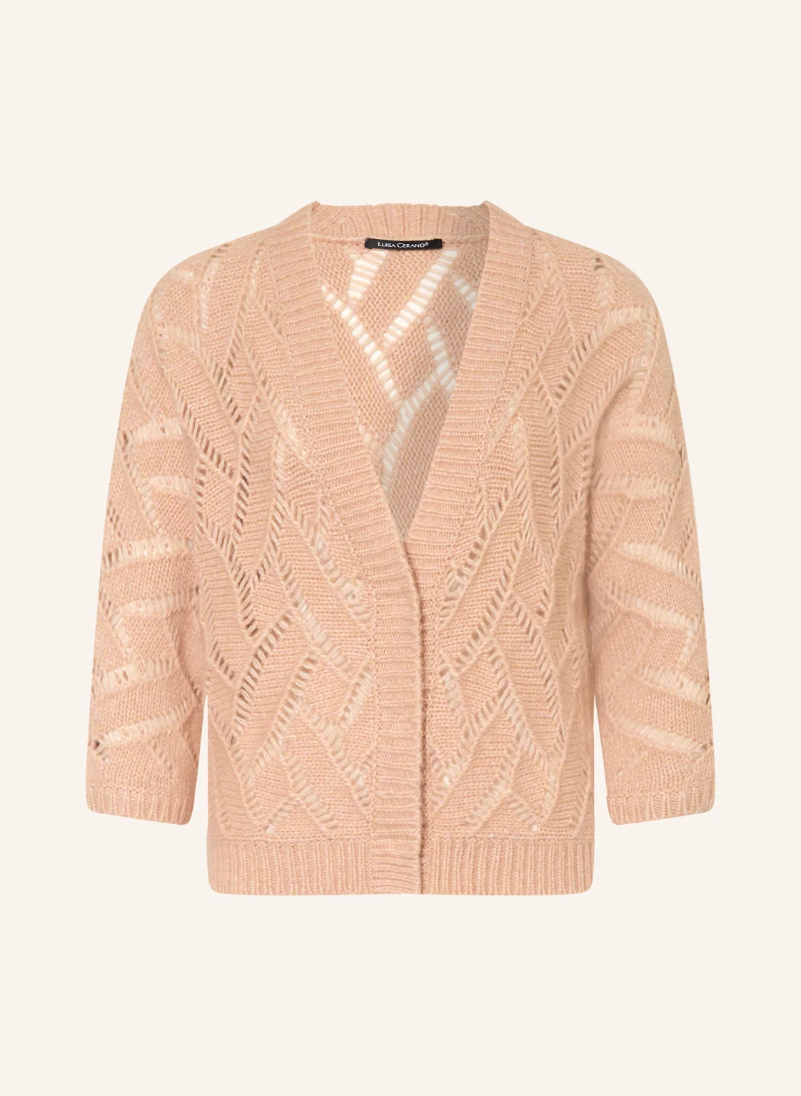 LUISA CERANO Strickjacke mit Alpaka und 3/4-Arm