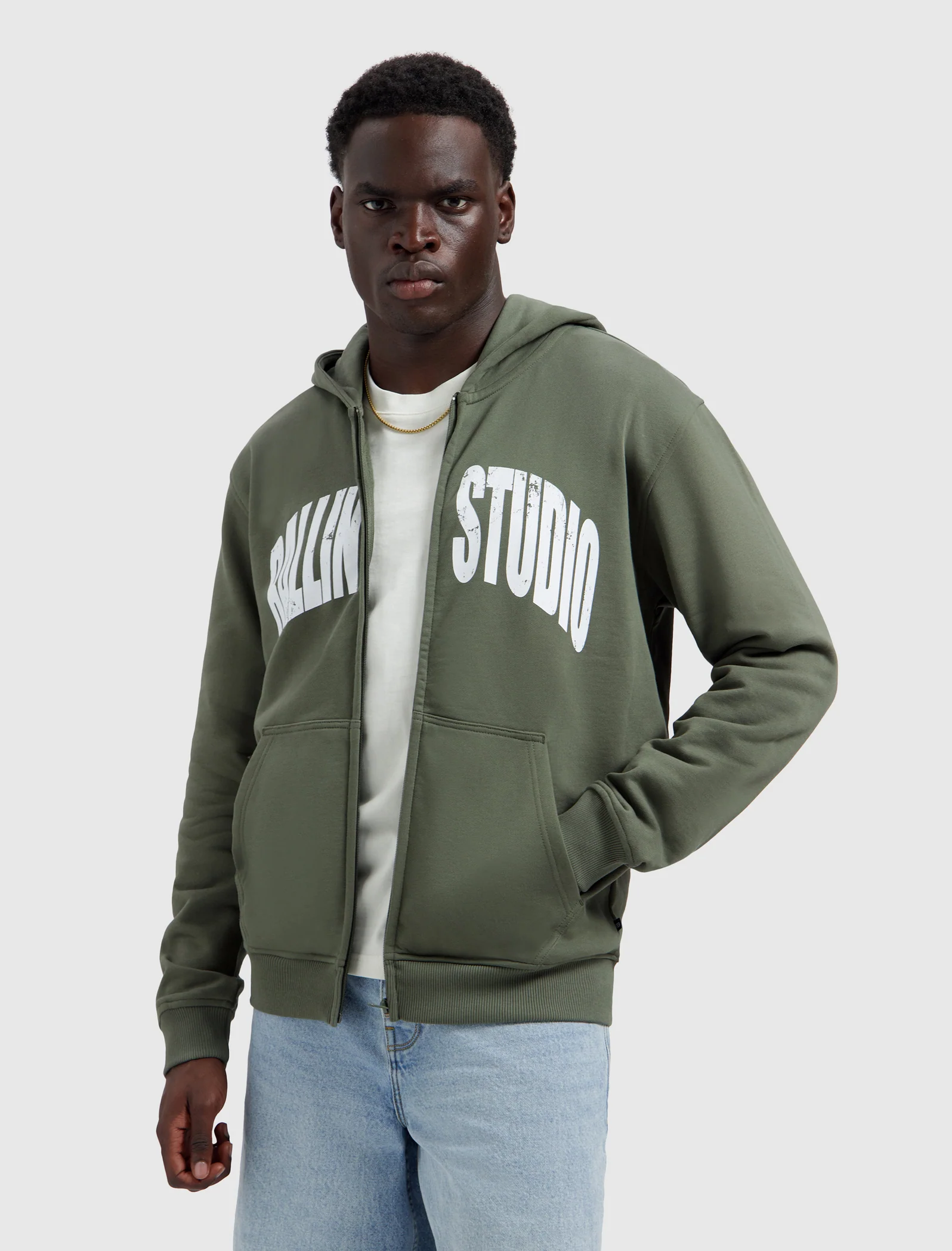 Ballin Studio Hooded Vest | Dark Army