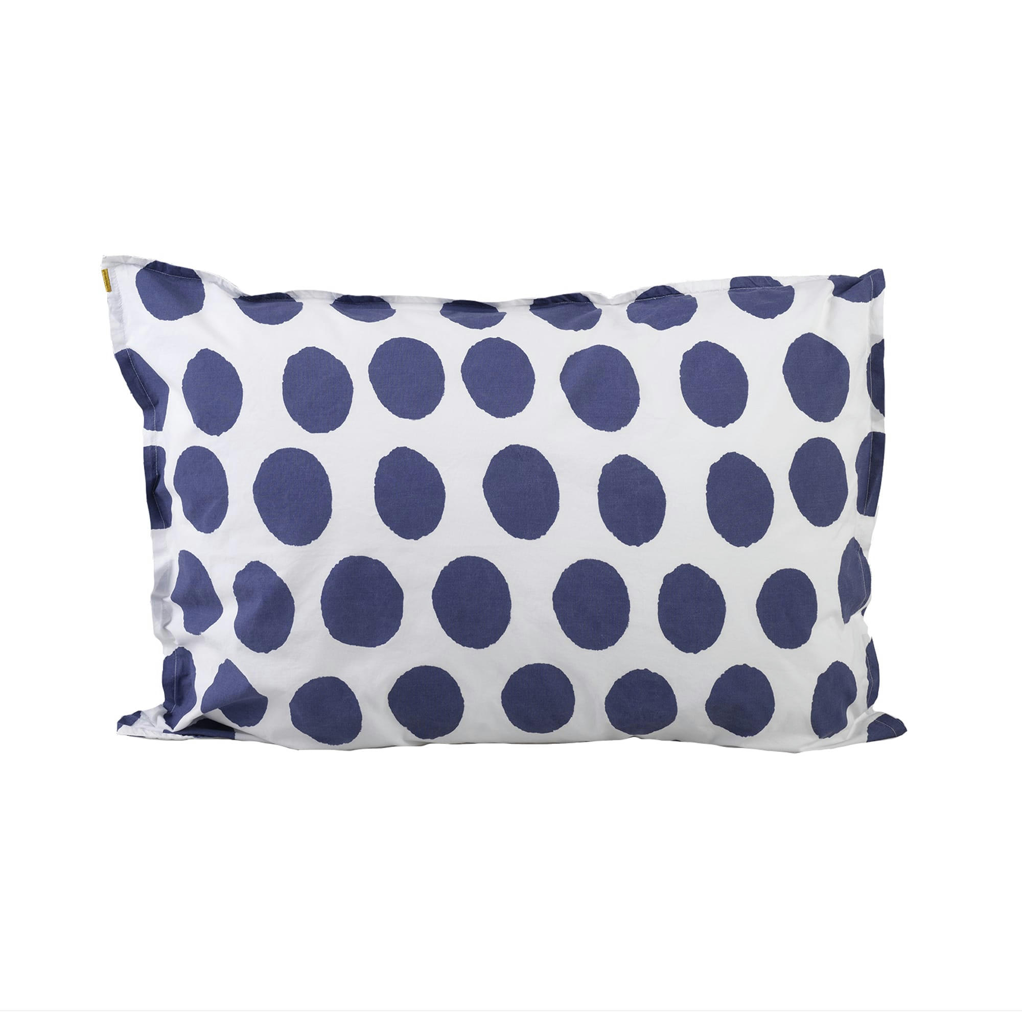 - Taie d'oreiller en percale de coton bio à pois 50x70 cm