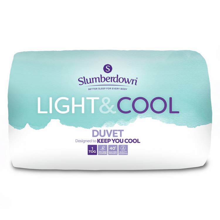 Slumberdown Light & Cool 1 Tog Duvet - Single
