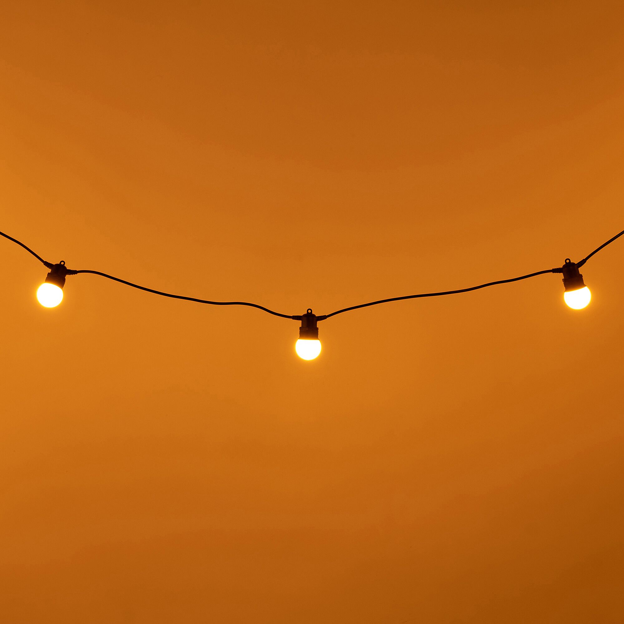 GUINGUETTE - Guirlande solaire d'extérieur à 10 LED blanc L4,5m