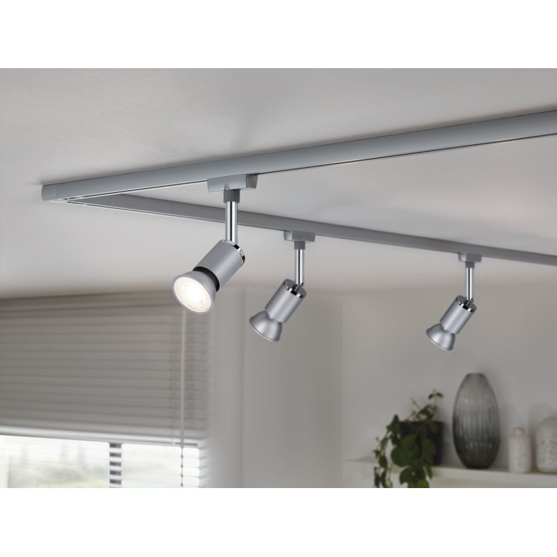 Ampoule LED chrome GU10 blanc chaud 460 lm 7 W PAULMANN