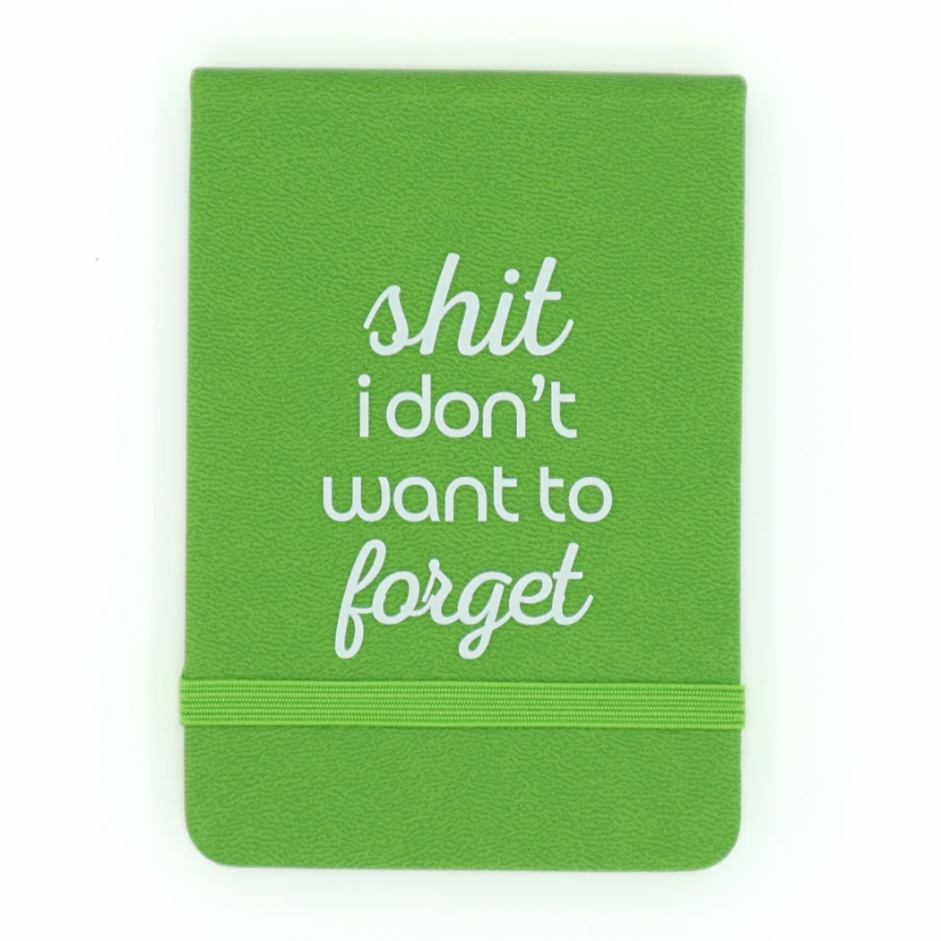 Leatherette Pocket Journal 'Shit I Don't Want to Forget'