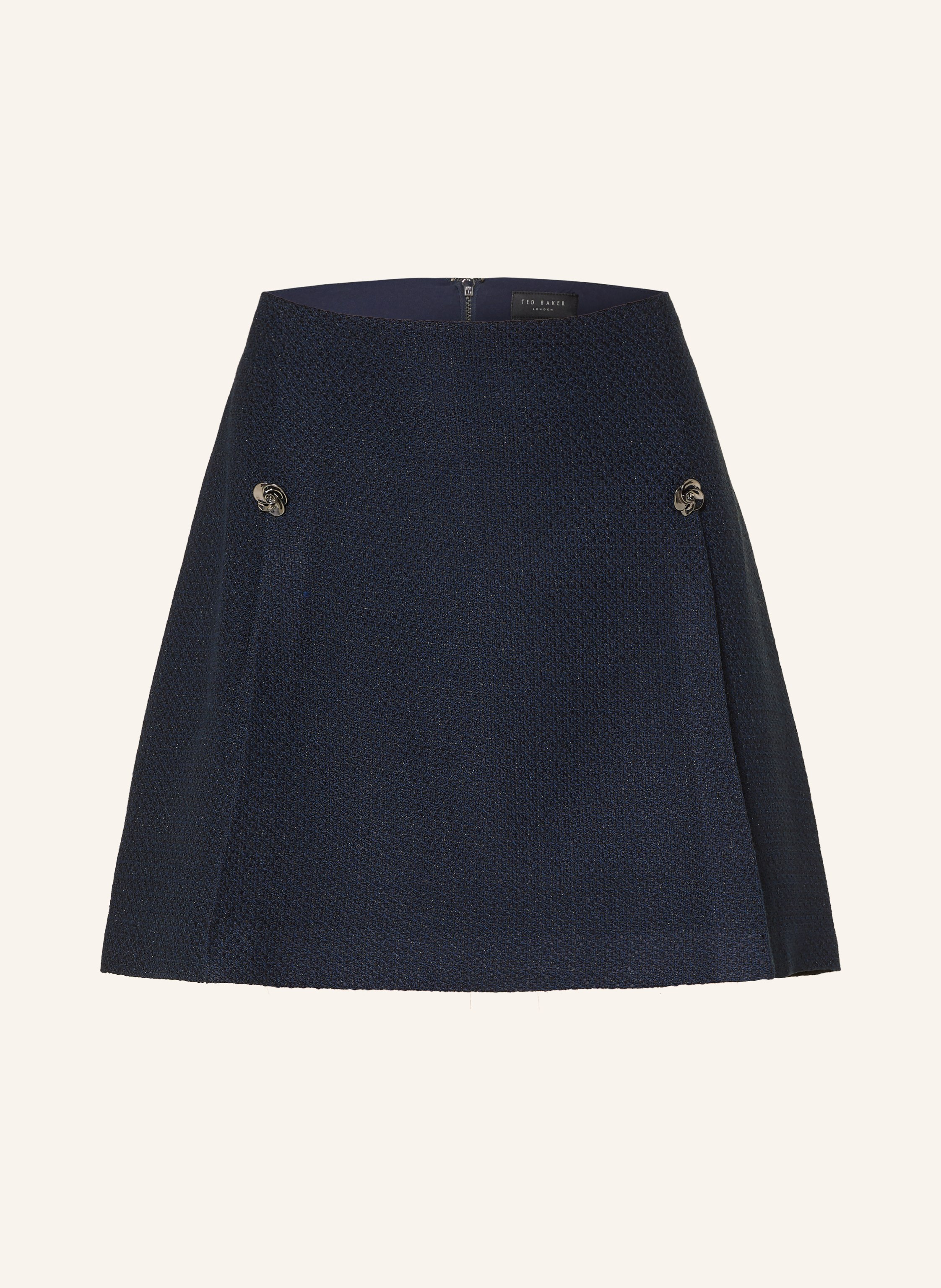 TED BAKER Bouclé-Rock FLOXAS mit Glitzergarn