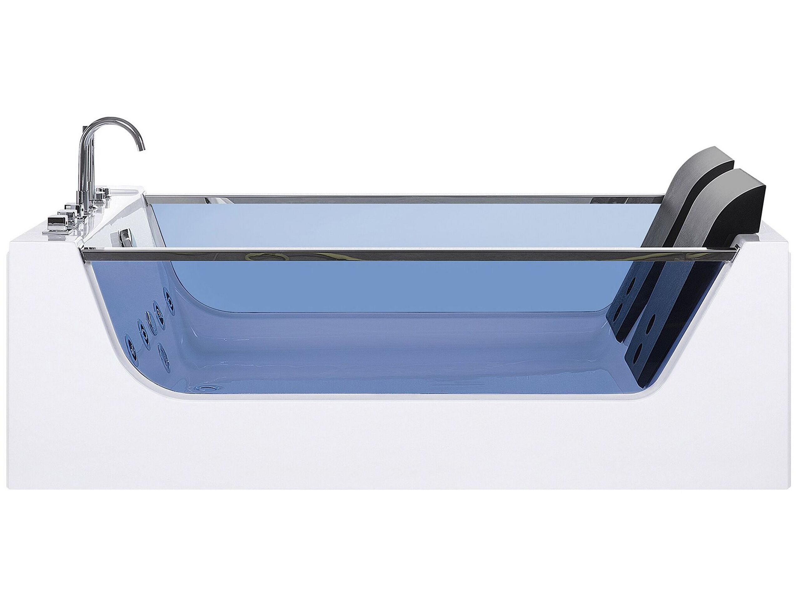 Dwuosobowa wanna LED hydromasaż biała