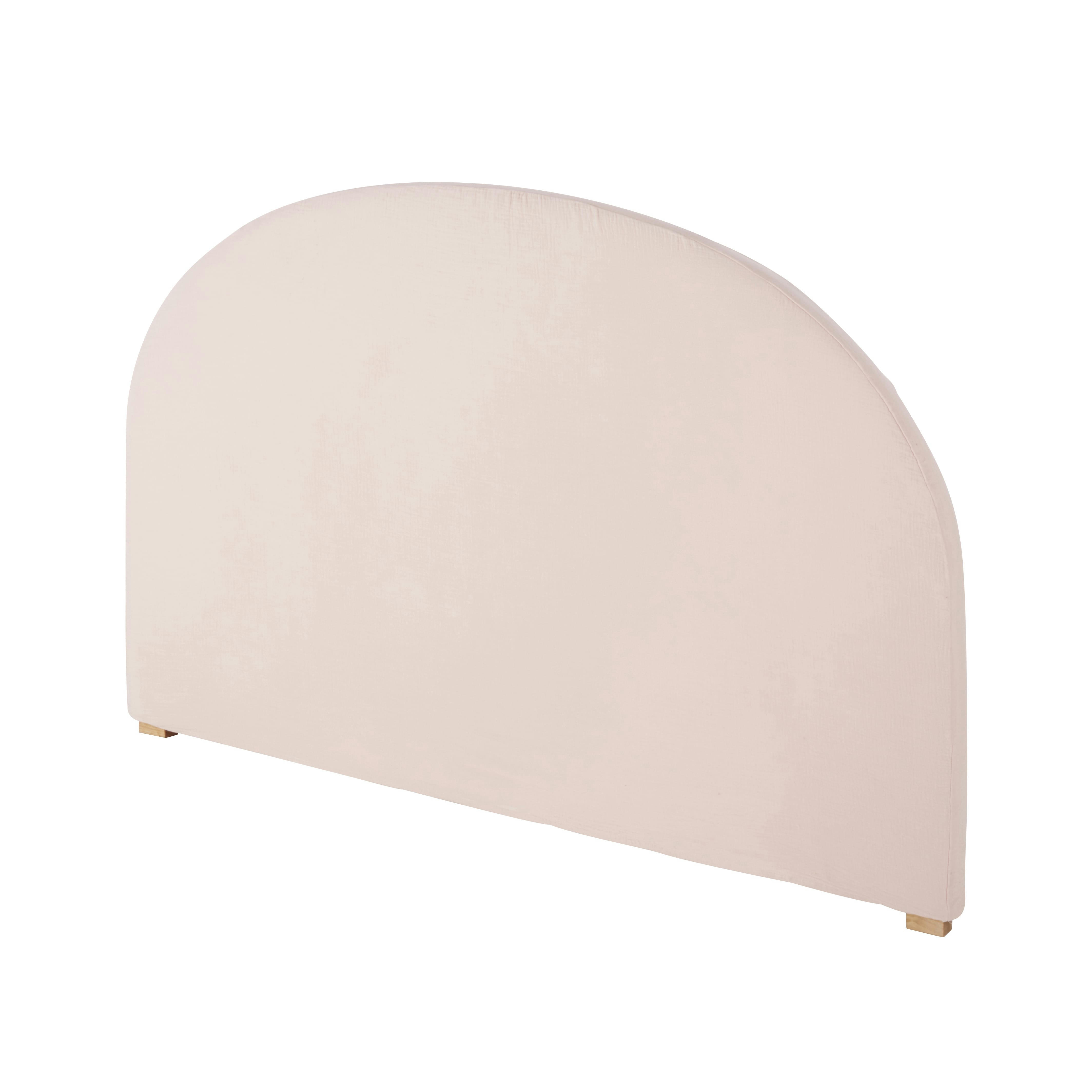 Come - Housse de tête de lit 140 en gaze de coton bio rose