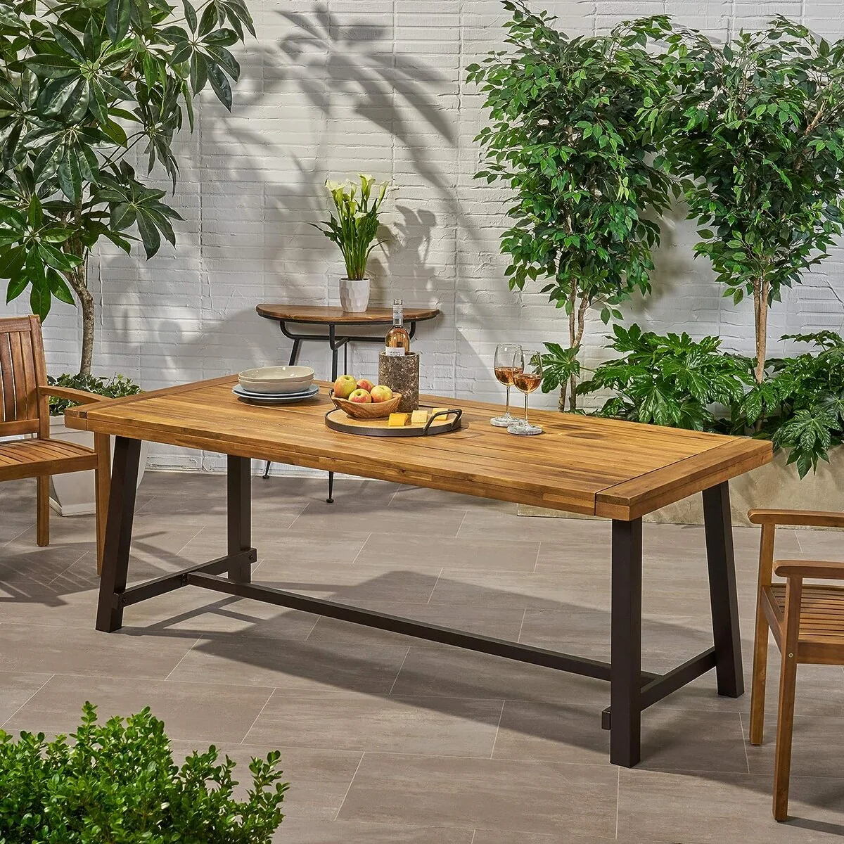 Beautiful Outdoor Eight Seater Wooden Dining Table