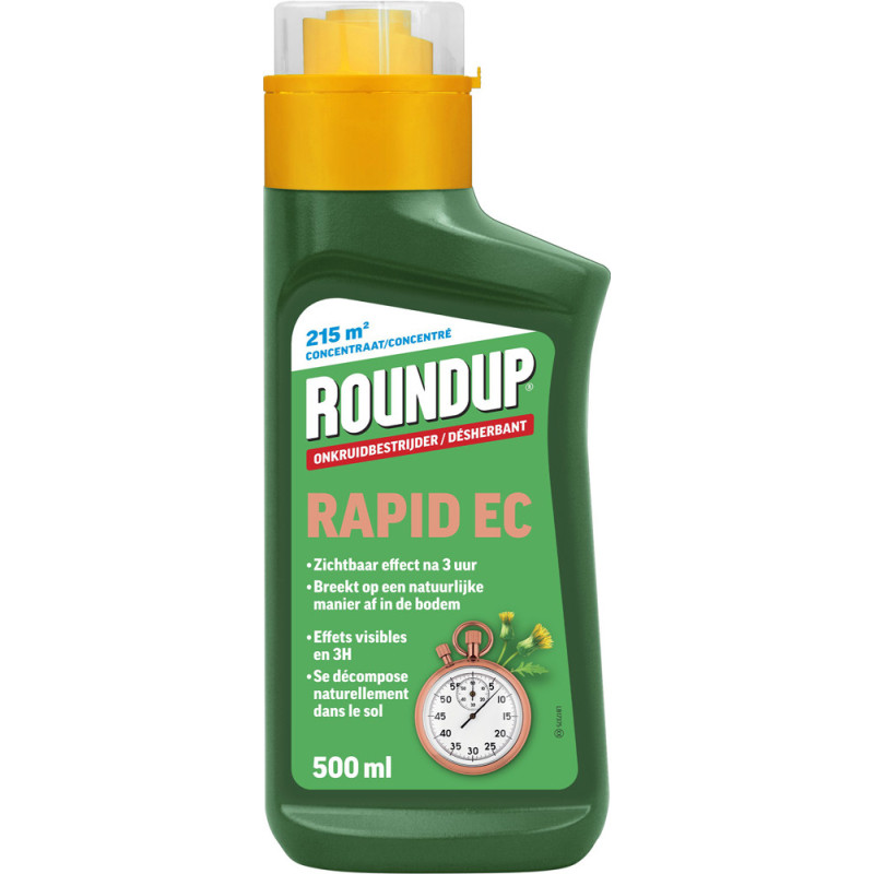Désherbant et anti-mousse Rapid EC 0,5 L ROUNDUP