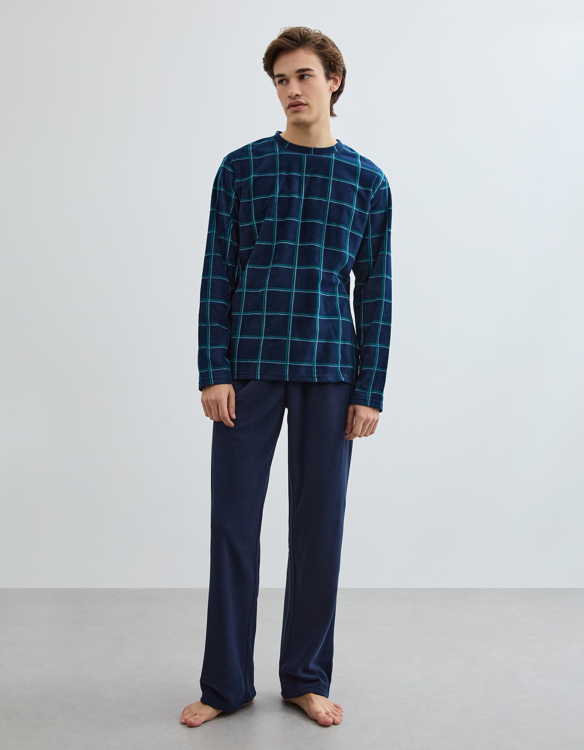 Pijama Polar, Homem, Azul Escuro