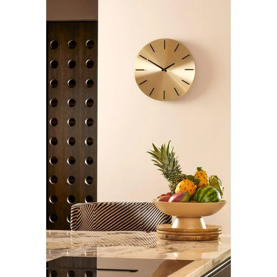 Mica Decorations Brixen Wandklok - &Oslash;35,5 cm - Goud
