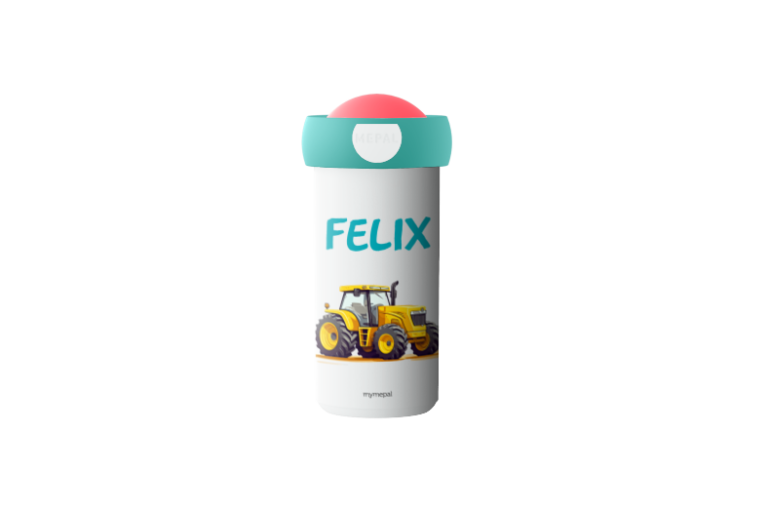 Ontwerp je eigen schoolbeker - Tractor