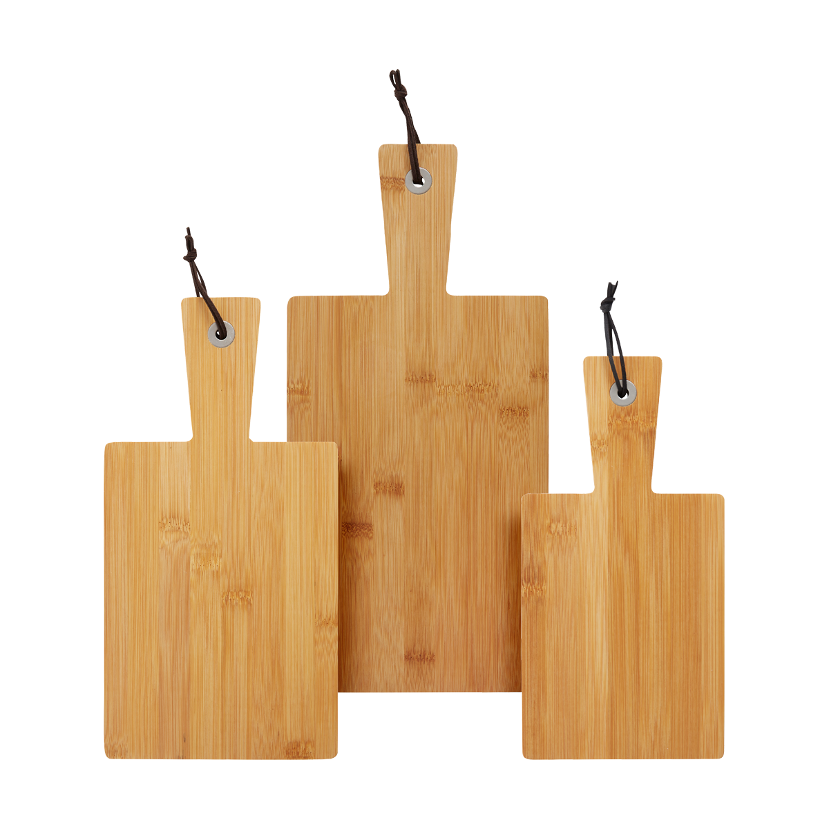 Lisomme Dille houten serveerplank bamboe - set van 3