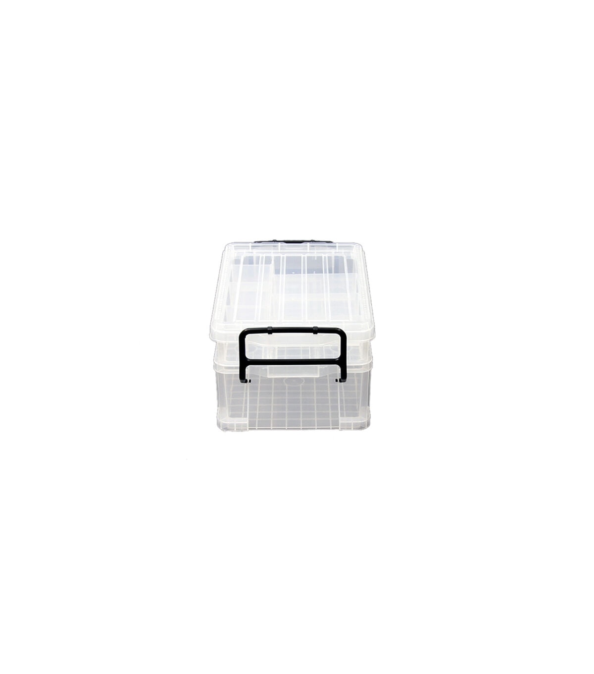 21 x 3 Stackable Durable Plastic Storage Bin With Lid by Top Notch