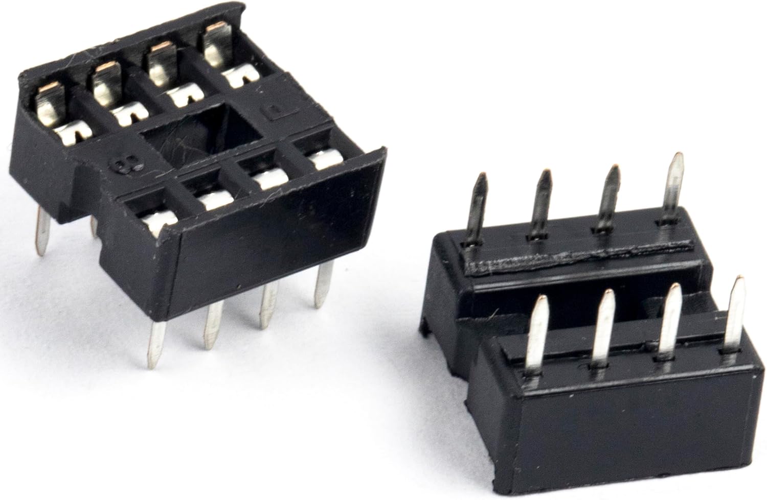 10pcs Solder Type Double Row 8 PIN DIP PDIP-8 Integrated Circuit IC Sockets Connector DIP8 2x4 0.1