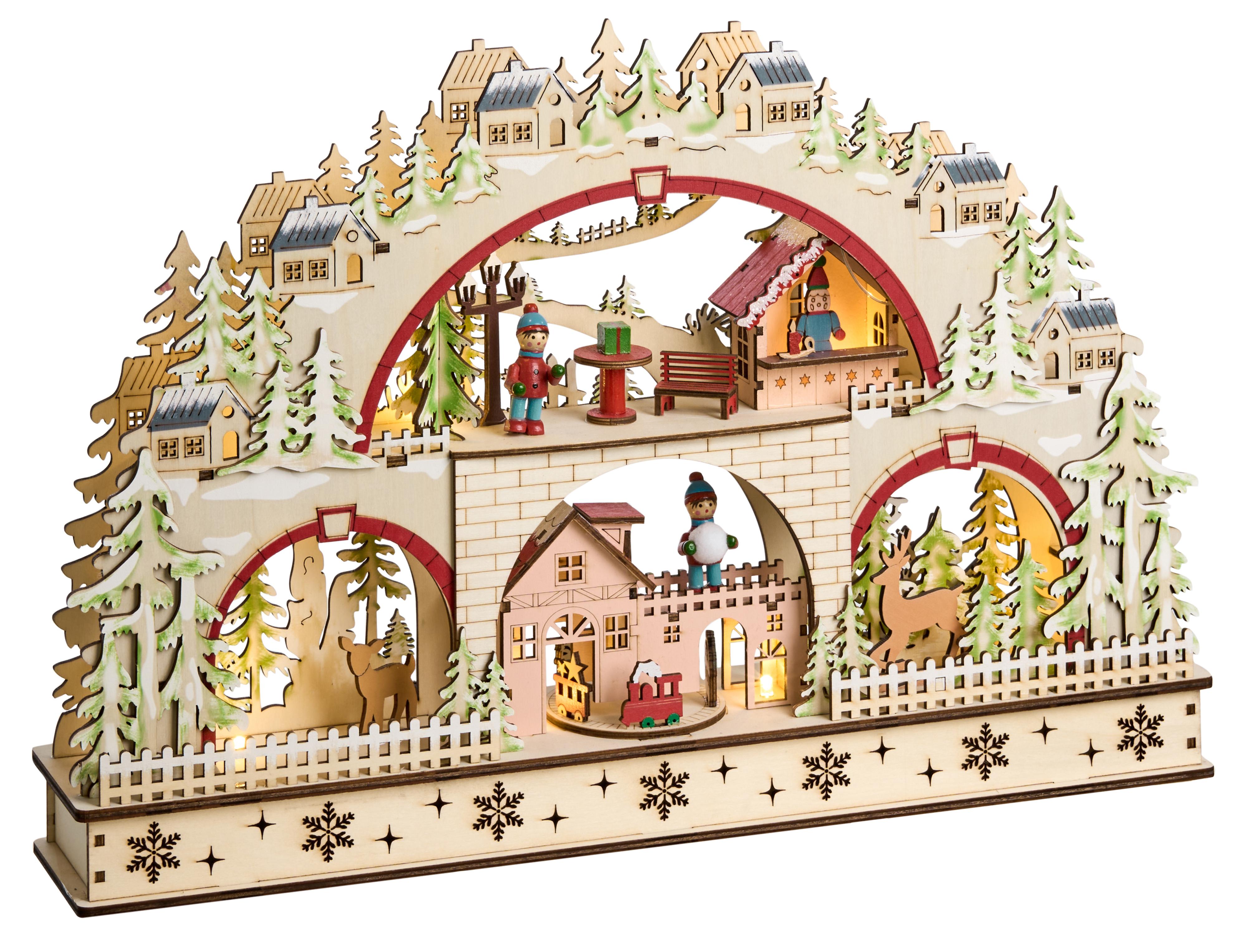 Christmas Decoration LED SELURA 30 cm Light Brown