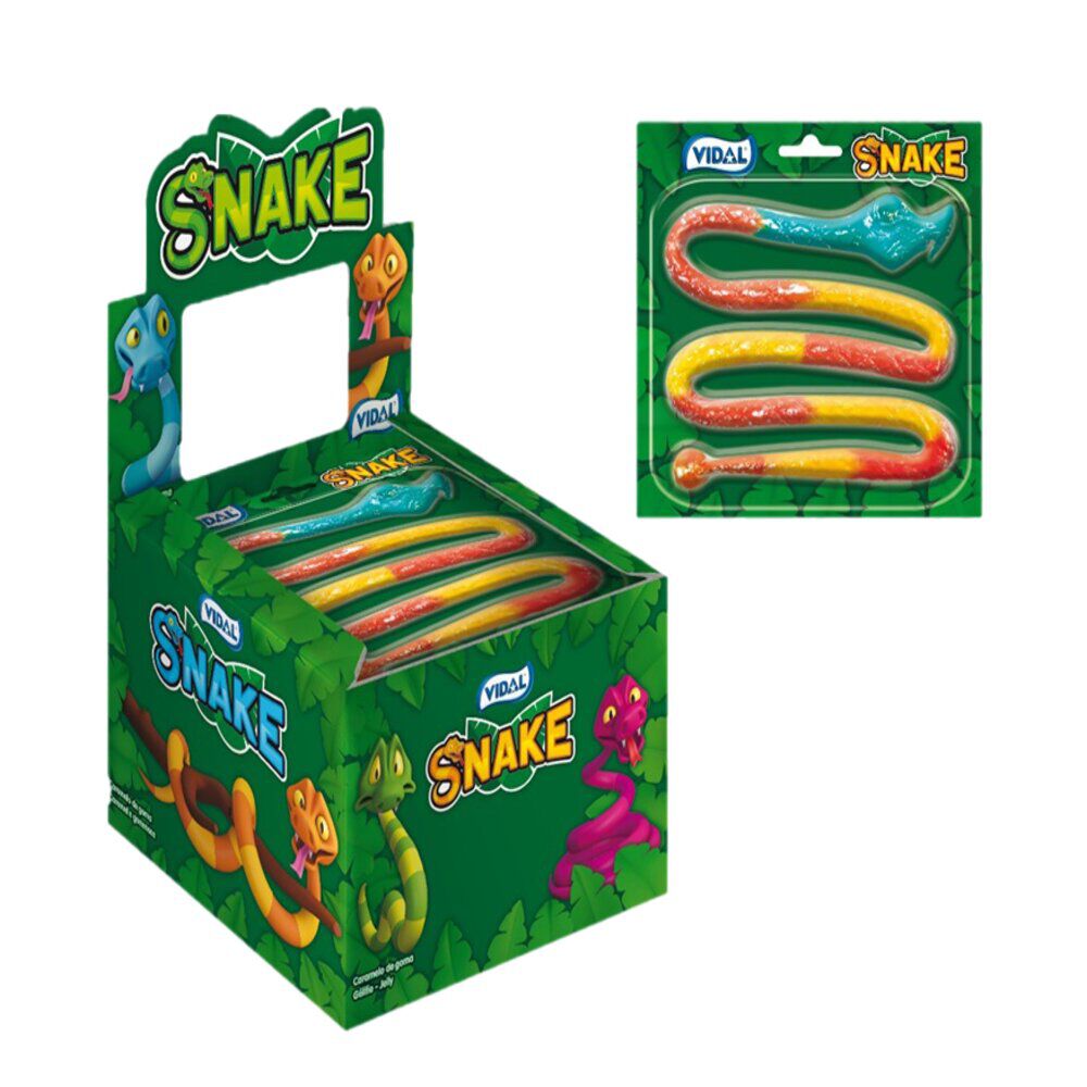 Bonbon serpent géant 1m Vidal Snake Jelly 66gr