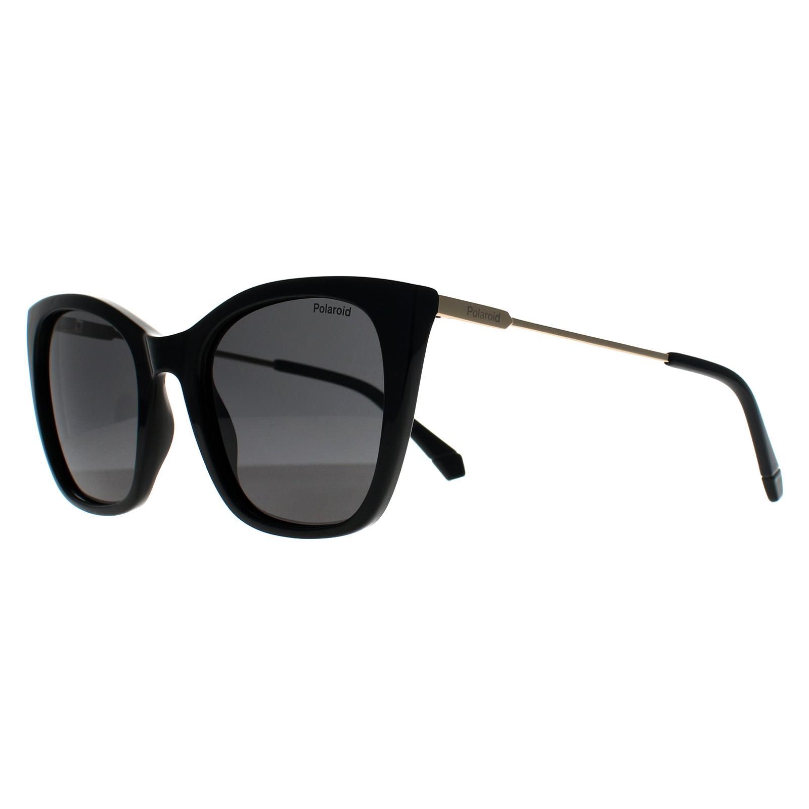 Polaroid Cat Eye Black Grey Polarized PLD 4144/S/X