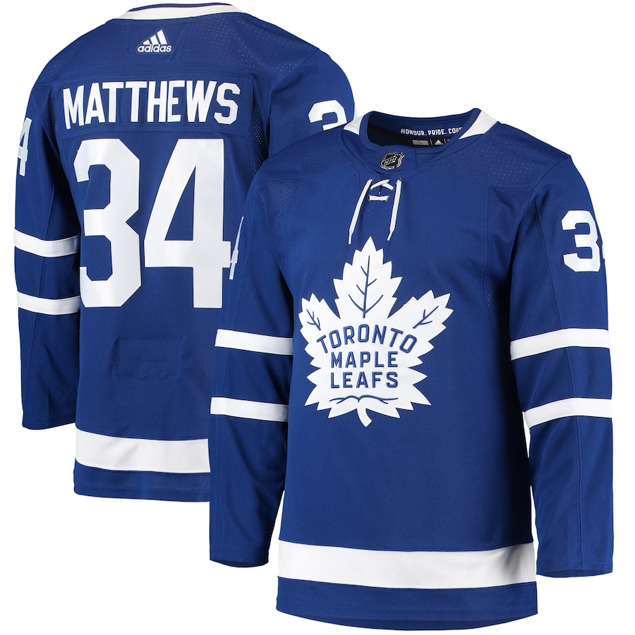 Auston Matthews Toronto Maple Leafs adidas Home Primegreen Authentic Pro Player - Jersey - Blue