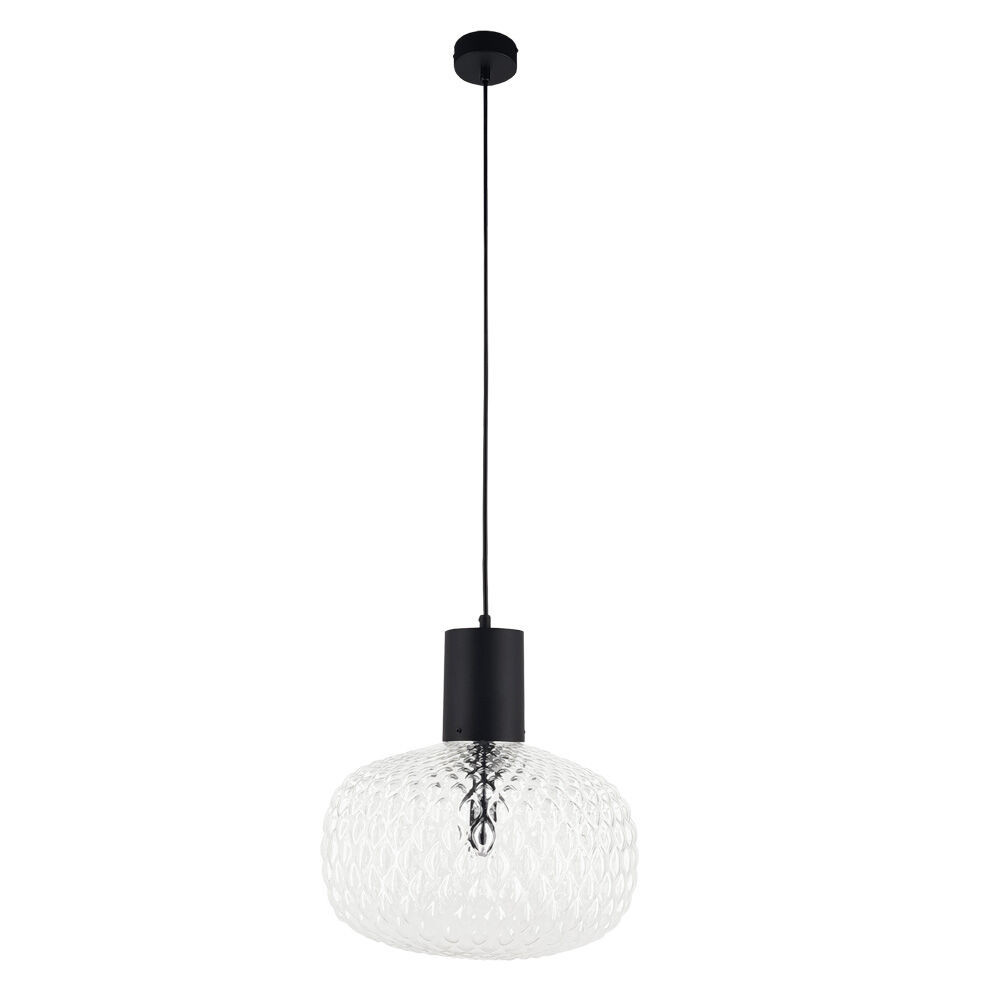 Lampa wisząca czarno-przezroczysta TANPO 1xG9x2,5W wym: 167x30x30 cm Shilo