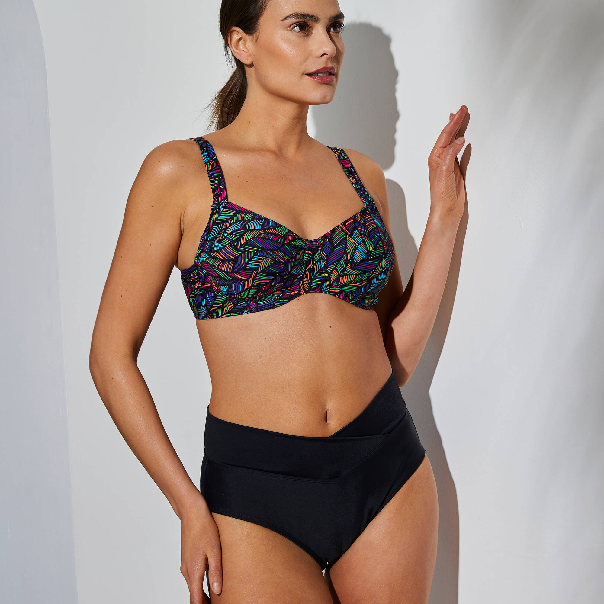 Culotte de bain taille haute Solaro