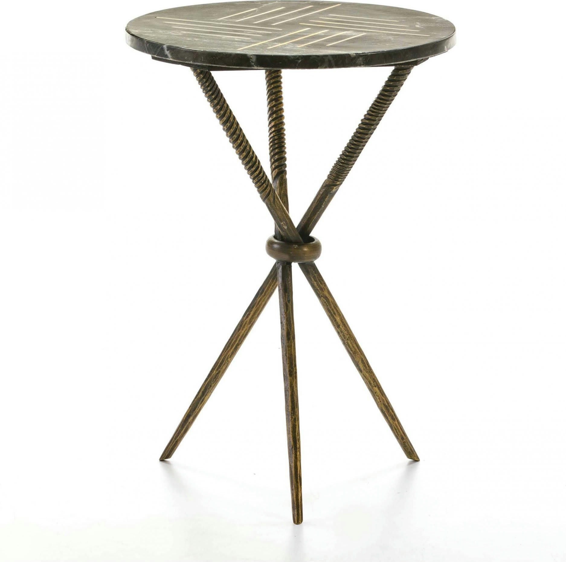 ARATZ - Table d'appoint Marbre Or