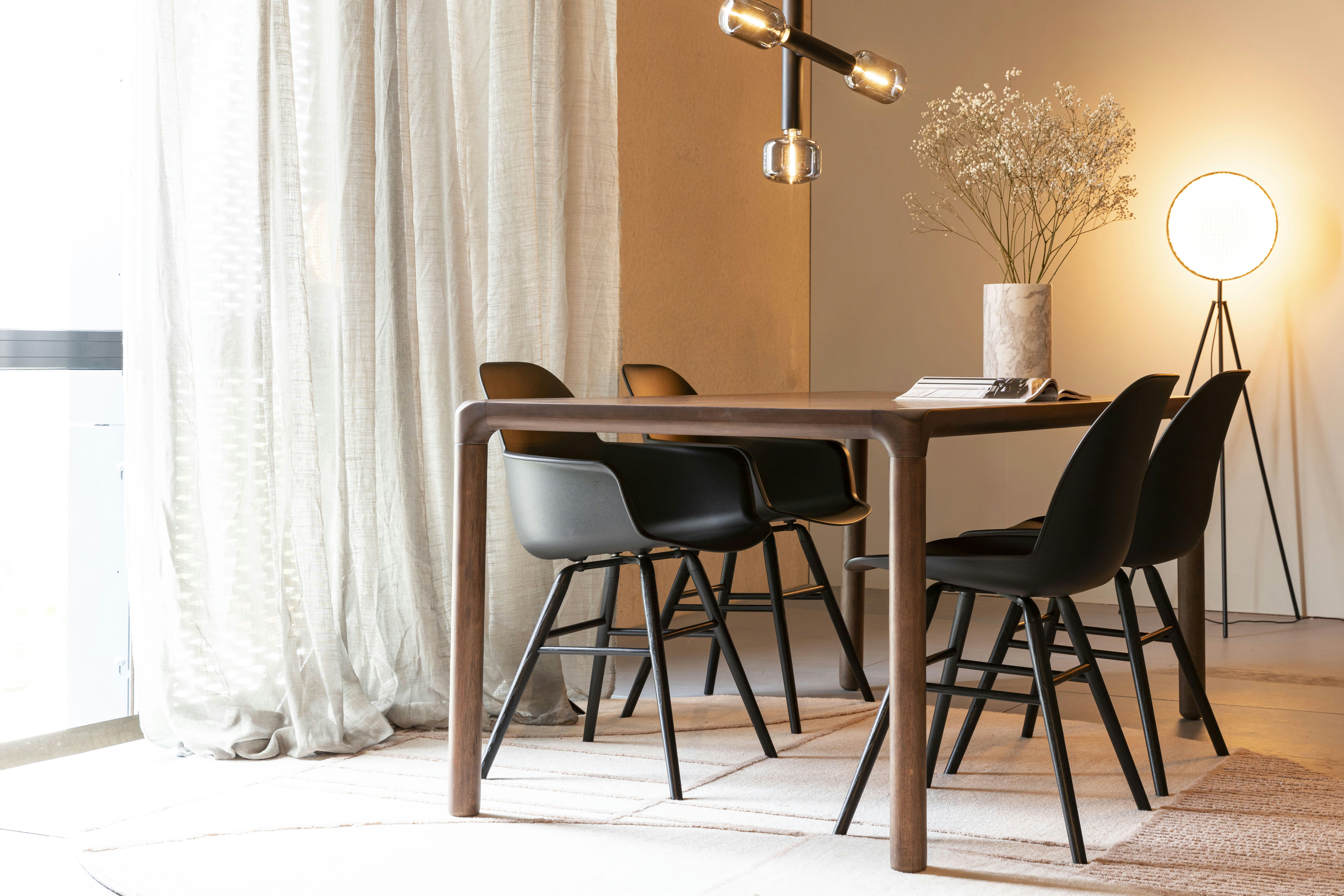 STORM - Table en bois de noyer 220x90