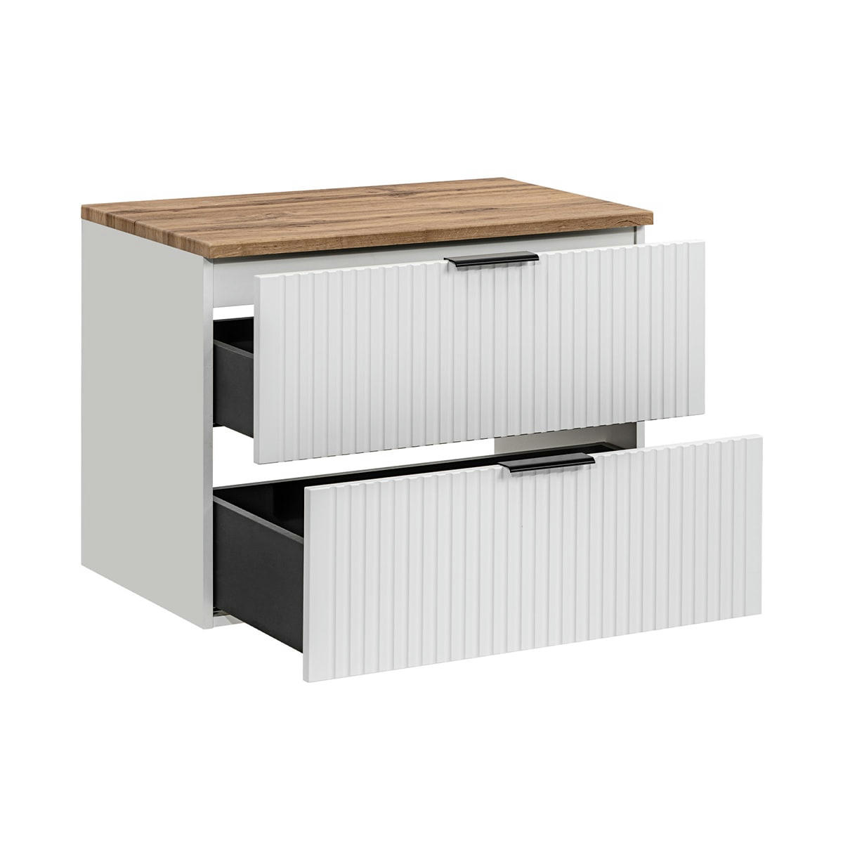 - Meuble sous-vasque 80cm plan de toilette blanc