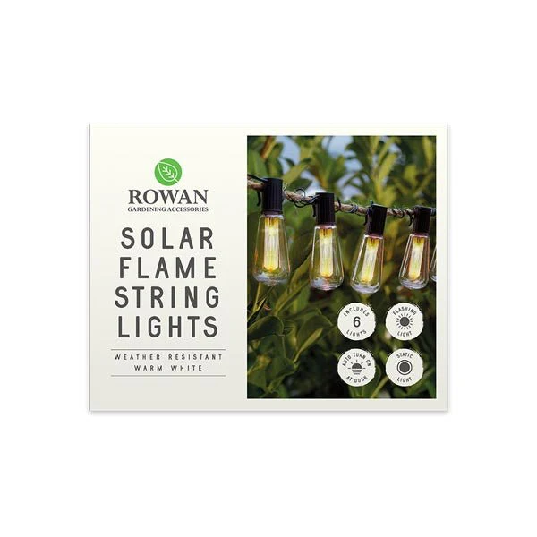 Rowan Solar Flame String Lights