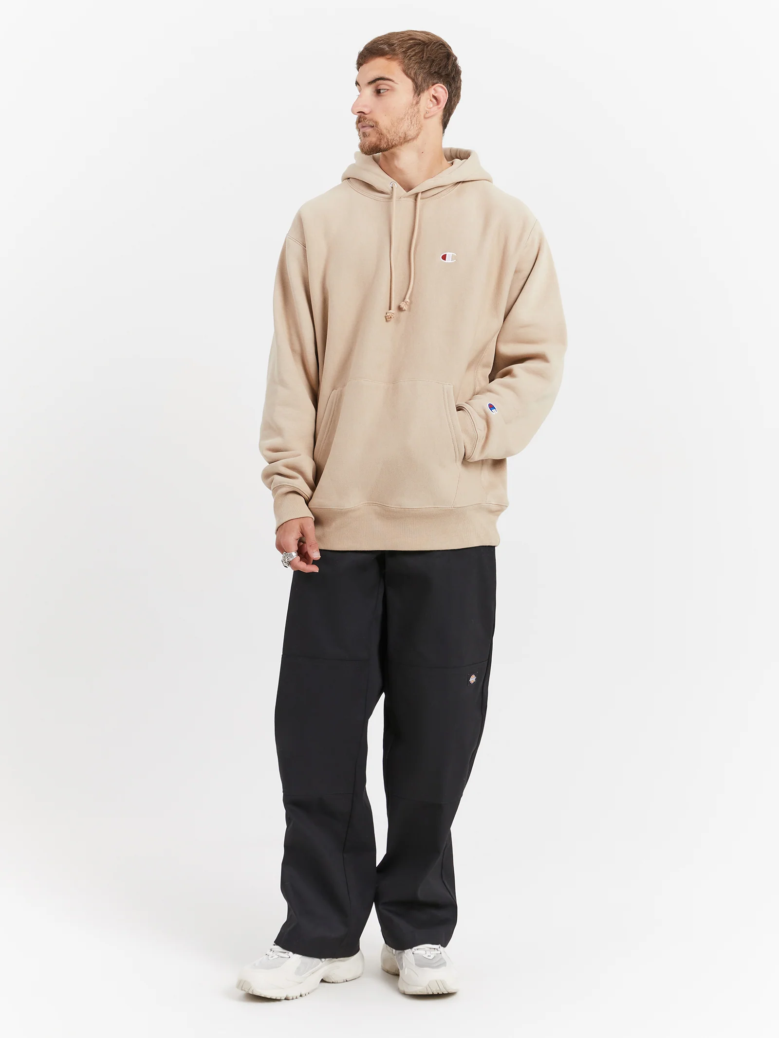 Reverse Weave C Logo Hoodie