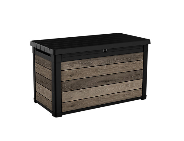 Coffre de jardin WALNUT Signature en résine effet bois - coloris noyer - 380L - KETER