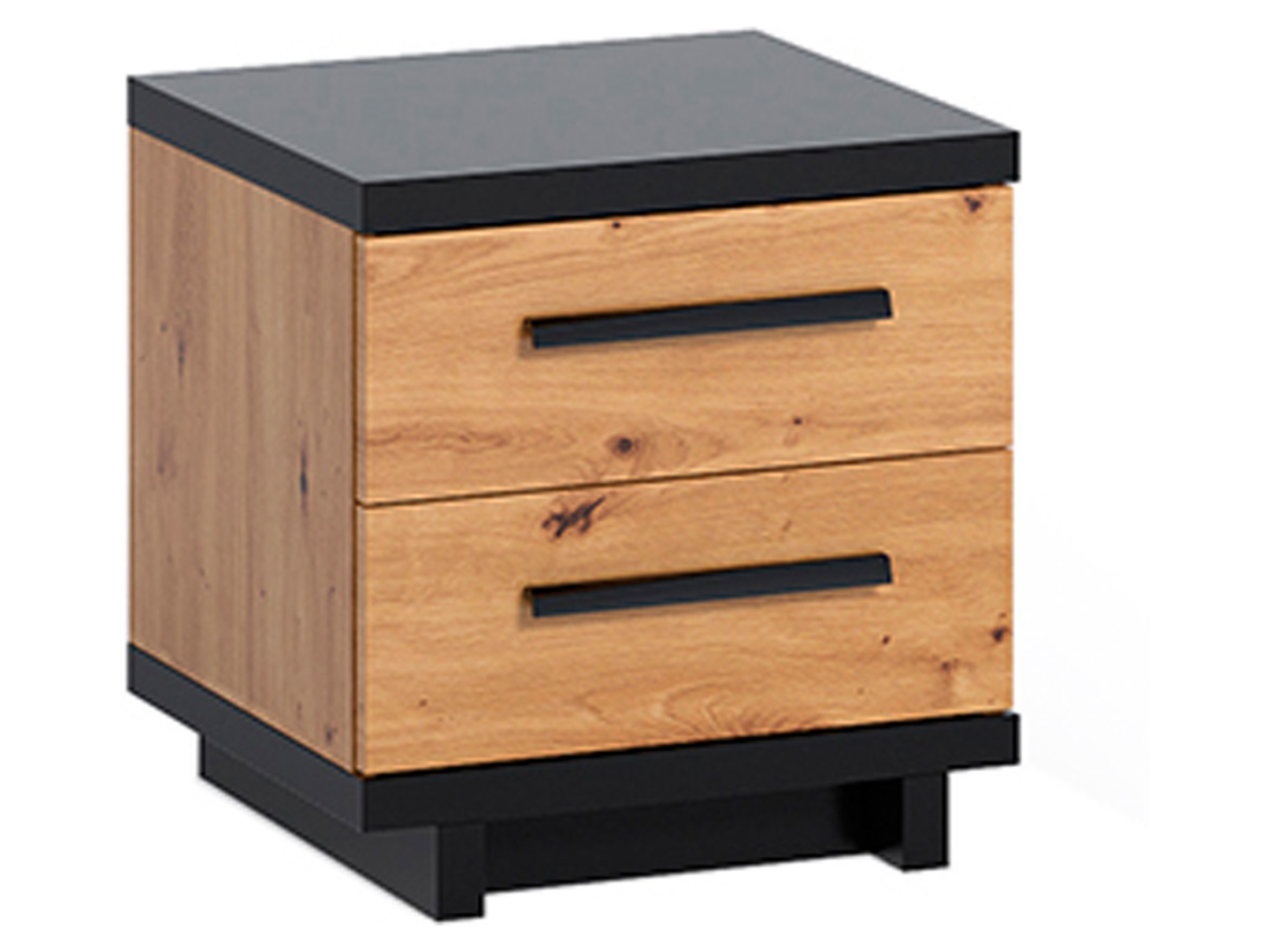 Szafka nocna Ines 45 cm z 2 szufladami dąb artisan