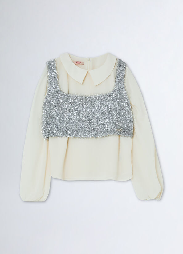 Blusa con top