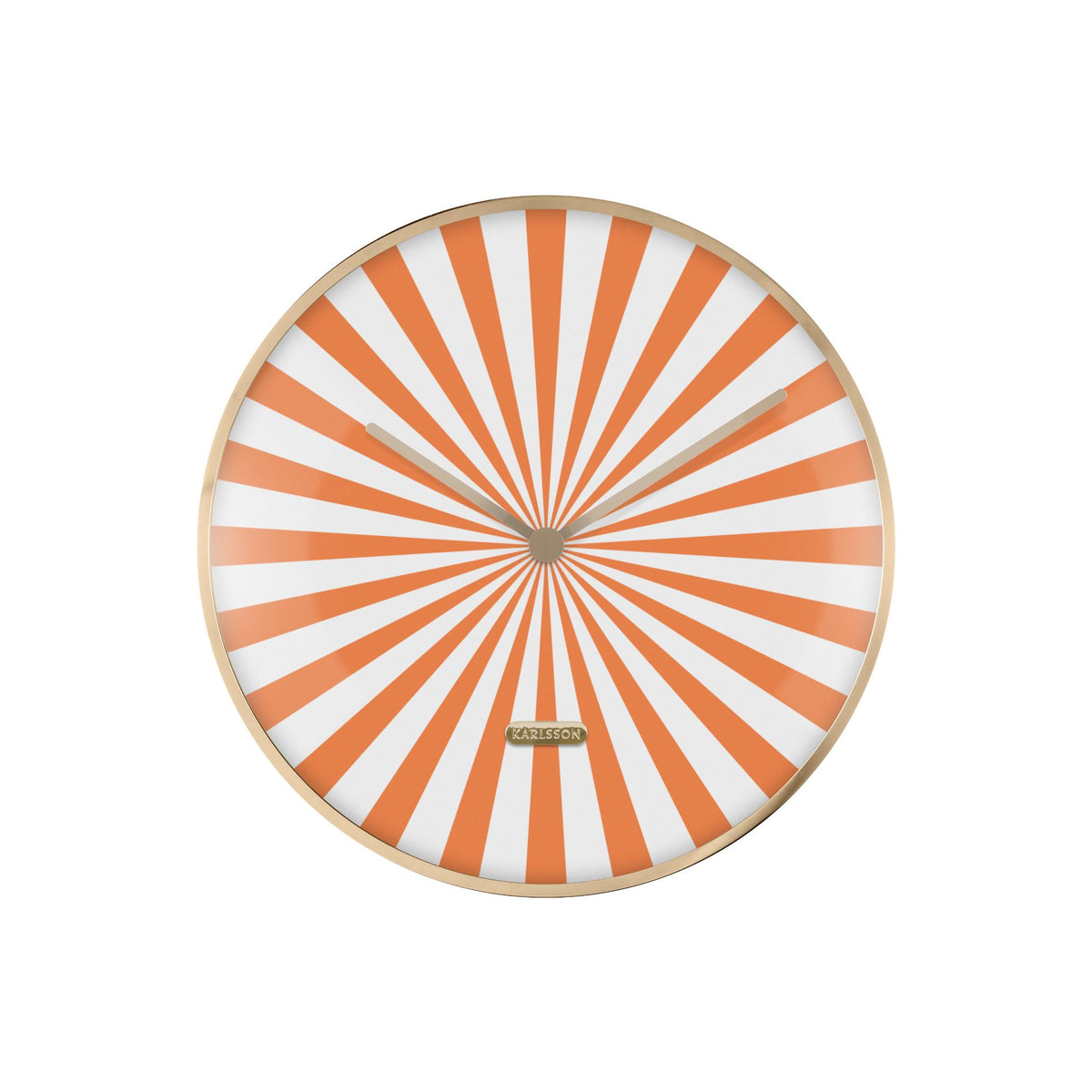Karlsson wandklok Candy Swirl Dome - oranje - Ø40cm
