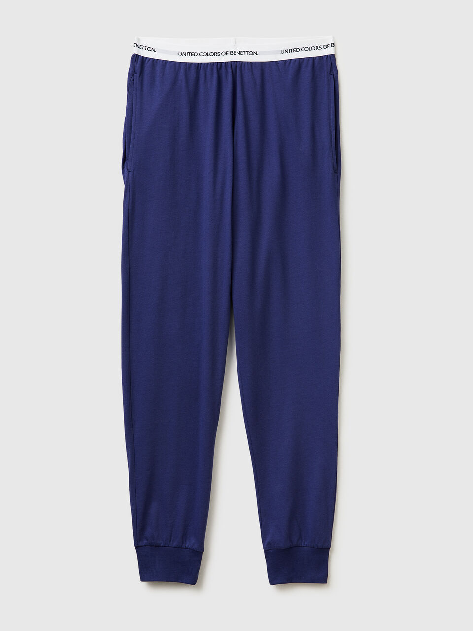 Trousers with logo elastic