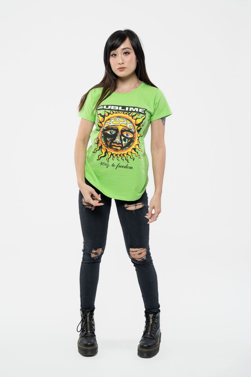 Sublime 40oz To Freedom Skinny Fit T Shirt