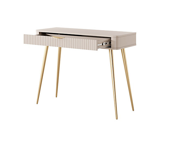 Coiffeuse : Beige, 100 x 38 x 78 cm