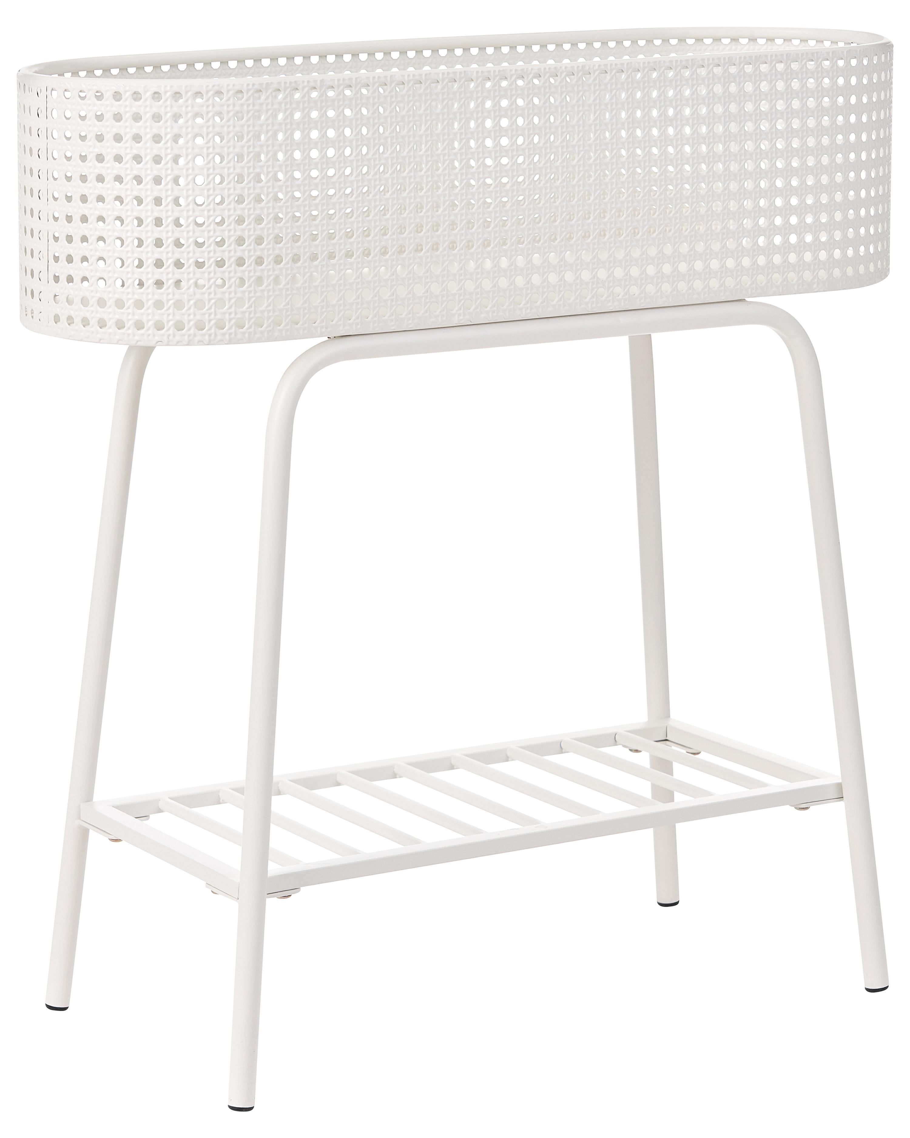 Plant Stand LINNAEA Metal 60 cm White
