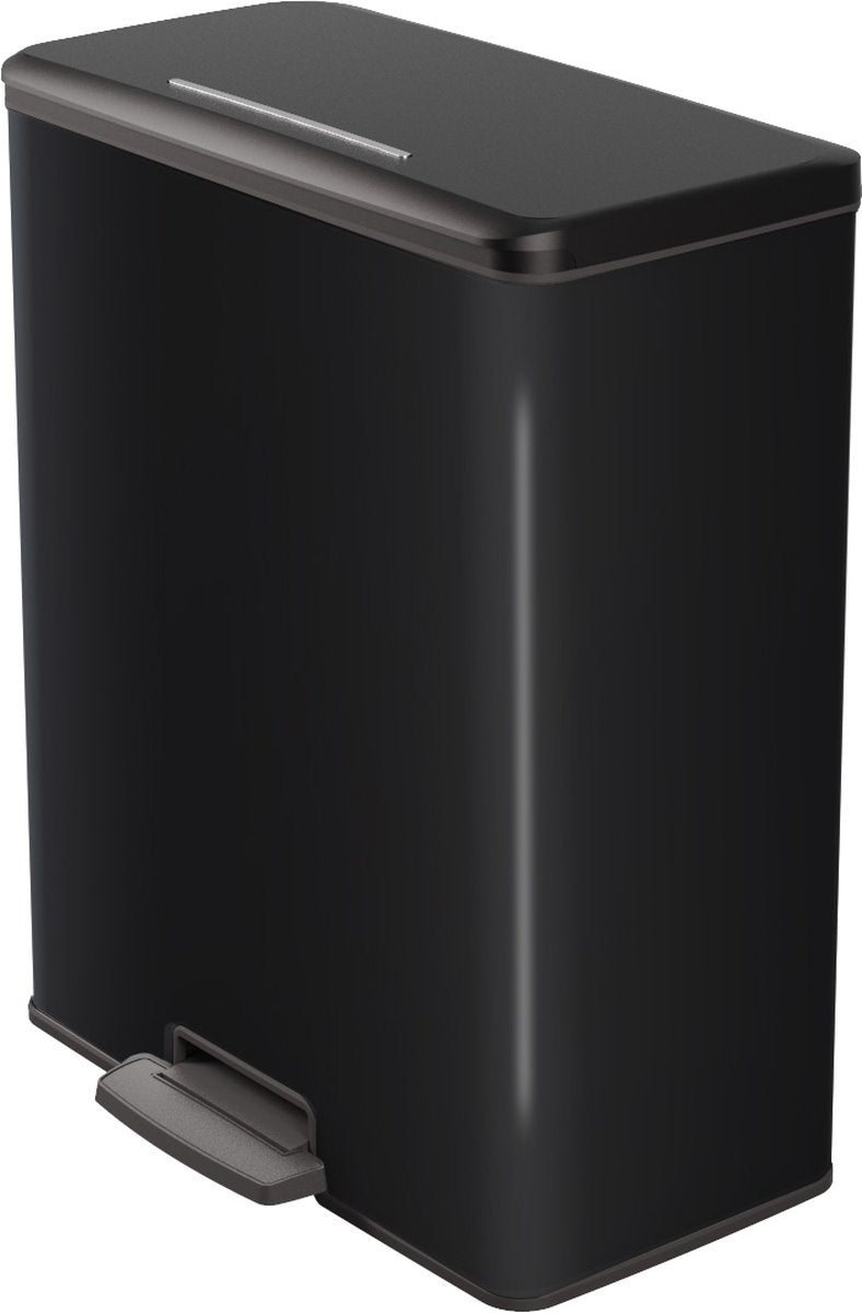 Curver Decobin Prullenbak - 65L - Rechthoekig - Zwart